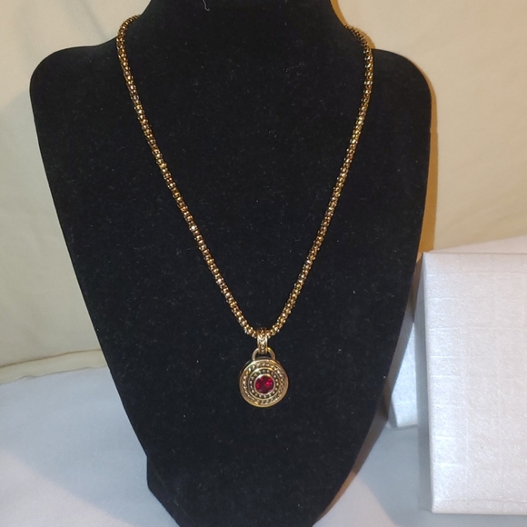 Cristal set earring and necklace 18" - Picture 6 of 8